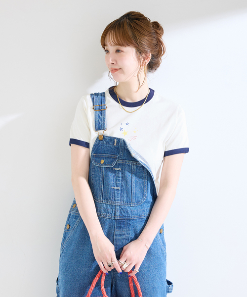 B.C STOCK(ベーセーストック)の「【WEB+一部店舗限定】MY NAME IS PETER / (W)STAR FLAG RINGER T-SHIRTS(Tシャツ/カットソー・レディース・イエロー/ブルー/レッド・FREE)」の7枚目の写真