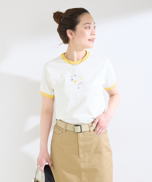 B.C STOCK(ベーセーストック)の「【WEB+一部店舗限定】MY NAME IS PETER / (W)STAR FLAG RINGER T-SHIRTS(Tシャツ/カットソー・レディース・イエロー/ブルー/レッド・FREE)」の19枚目の写真