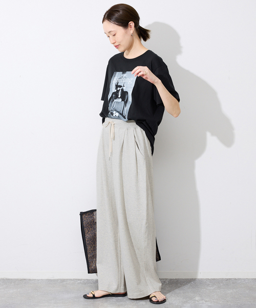 SLOBE IENA(スローブイエナ)の「BAYLEEテリータックトラウザー(スウェットパンツ・レディース・グレー・36/38)」の10枚目の写真