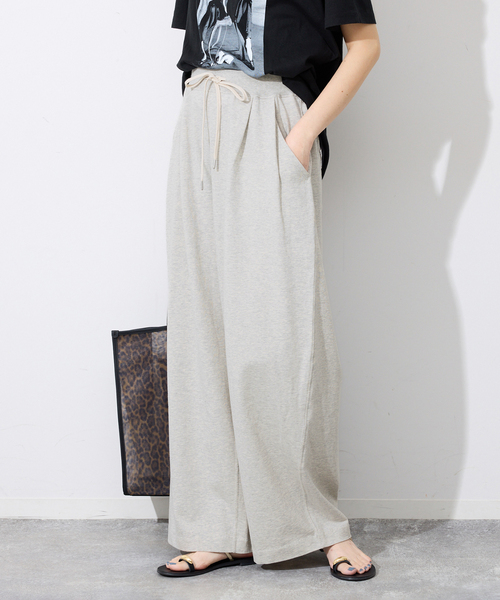 SLOBE IENA(スローブイエナ)の「BAYLEEテリータックトラウザー(スウェットパンツ・レディース・グレー・36/38)」の19枚目の写真