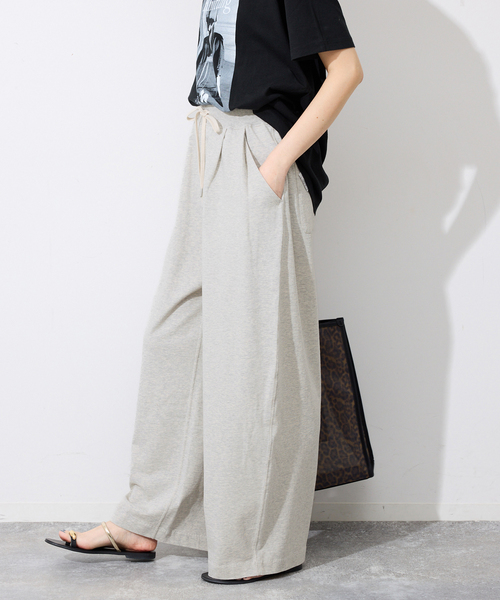 SLOBE IENA(スローブイエナ)の「BAYLEEテリータックトラウザー(スウェットパンツ・レディース・グレー・36/38)」の20枚目の写真