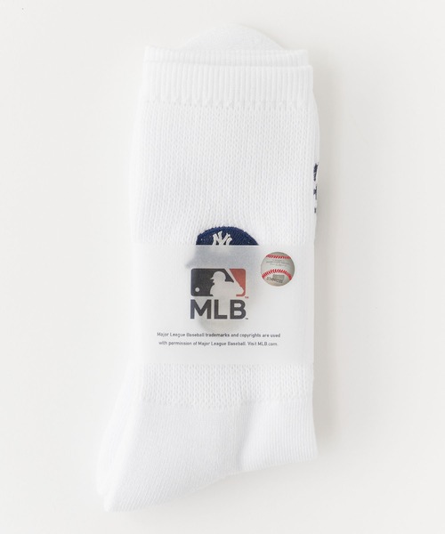 ROSTER SOX(ロスターソックス)の「ROSTER SOX/ロスターソックス MLB チームエンブレム リブ編み クルーソックス 日本製 2026年 夏 夏服(ソックス/靴下・メンズ・ブラック/ホワイト系その他/ホワイト系その他2/ホワイト系その他3/グレー/ネイビー・25-27CM)」の11枚目の写真