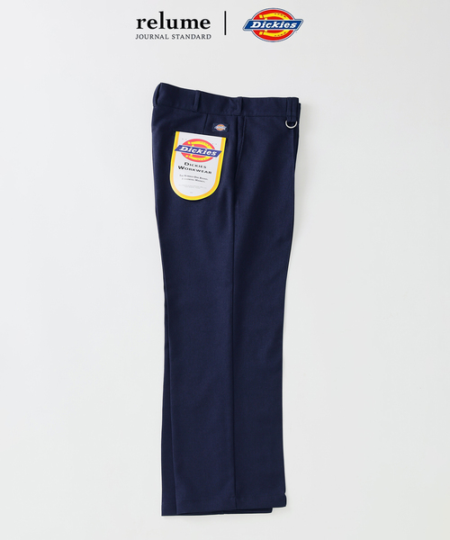 Dickies（ディッキーズ）の「《追加》Dickies / ディッキーズ 別注 ピンタック ワイドスラックス（スラックス・メンズ・ネイビー/ベージュ・LARGE/MEDIUM）」の2枚目の写真