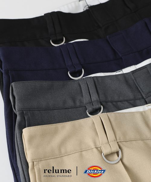 Dickies（ディッキーズ）の「《追加》Dickies / ディッキーズ 別注 ピンタック ワイドスラックス（スラックス・メンズ・ネイビー/ベージュ・LARGE/MEDIUM）」の20枚目の写真