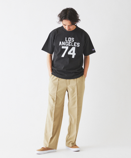 Dickies（ディッキーズ）の「《追加》Dickies / ディッキーズ 別注 ピンタック ワイドスラックス（スラックス・メンズ・ネイビー/ベージュ・LARGE/MEDIUM）」の18枚目の写真