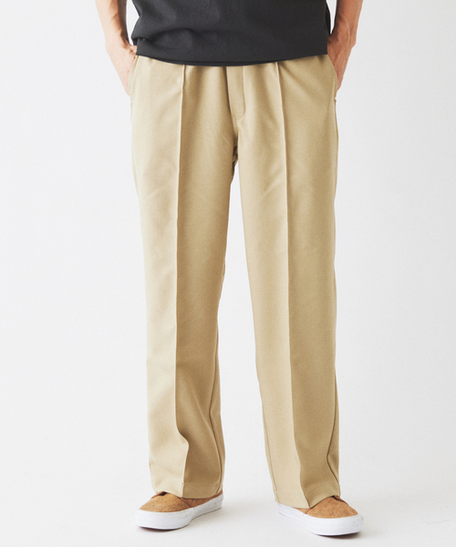 Dickies（ディッキーズ）の「《追加》Dickies / ディッキーズ 別注 ピンタック ワイドスラックス（スラックス・メンズ・ネイビー/ベージュ・LARGE/MEDIUM）」の15枚目の写真