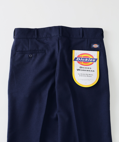 Dickies（ディッキーズ）の「《追加》Dickies / ディッキーズ 別注 ピンタック ワイドスラックス（スラックス・メンズ・ネイビー/ベージュ・LARGE/MEDIUM）」の6枚目の写真
