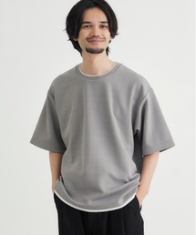 BACK NUMBER(バックナンバー)ジャガードフェイクレイヤード半袖Tシャツ