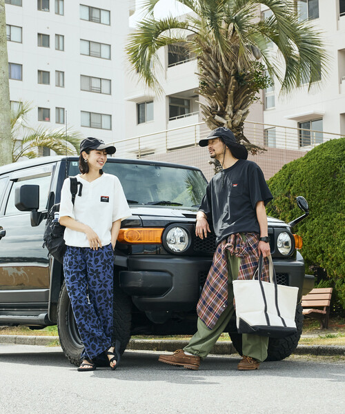 FREAK'S STORE(フリークスストア)の「NANGA × FREAK'S STORE/ナンガ 別注 裾スピンドル ヘンリーネックTシャツ(Tシャツ/カットソー・レディース・ブラック/ブルー/ホワイト・フリ-)」の17枚目の写真