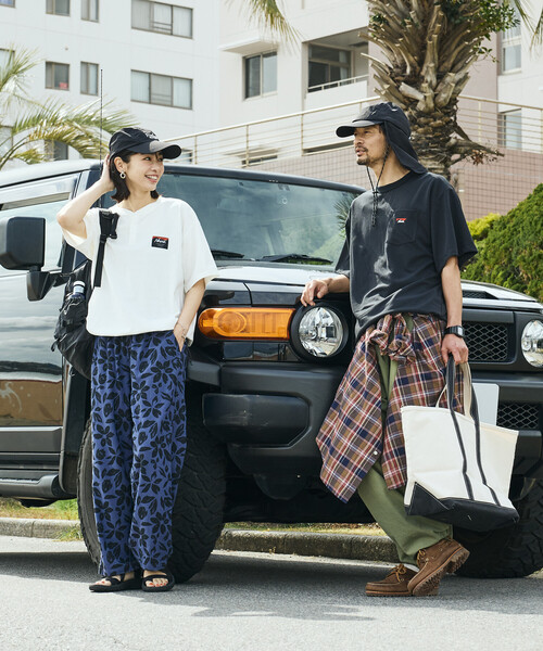 FREAK'S STORE(フリークスストア)の「NANGA × FREAK'S STORE/ナンガ 別注 裾スピンドル ヘンリーネックTシャツ(Tシャツ/カットソー・レディース・ブラック/ブルー/ホワイト・フリ-)」の18枚目の写真