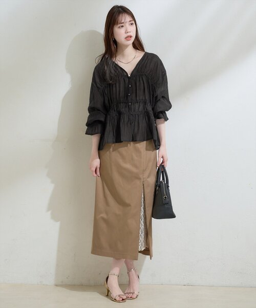 natural couture（ナチュラルクチュール）の「シャーリングセミシアー 