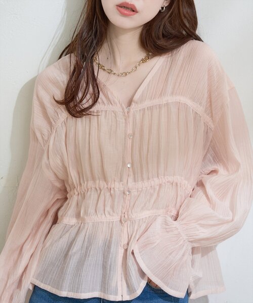 natural couture（ナチュラルクチュール）の「シャーリングセミシアー 