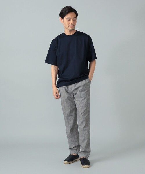 BEAMS F(ビームスエフ)の「ファーストグレードスーピマコットン ショートスリーブ クルーネック コンフォートフィット Tシャツ(Tシャツ/カットソー・メンズ・ホワイト/チャコールグレー/ブラック/ネイビー・S/M/XL/L)」の20枚目の写真