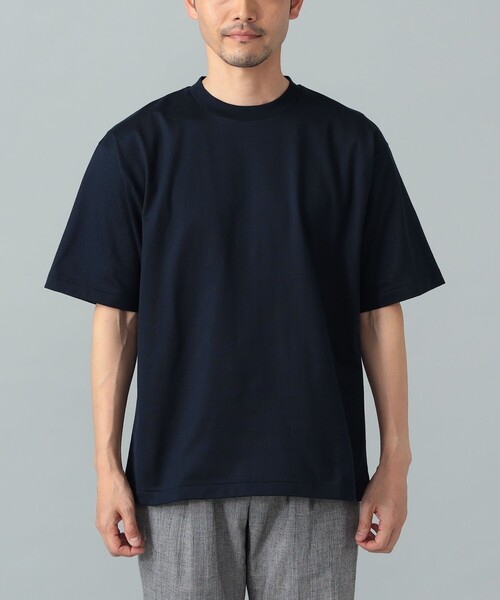BEAMS F(ビームスエフ)の「ファーストグレードスーピマコットン ショートスリーブ クルーネック コンフォートフィット Tシャツ(Tシャツ/カットソー・メンズ・ホワイト/チャコールグレー/ブラック/ネイビー・S/M/XL/L)」の21枚目の写真