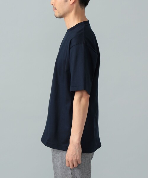 BEAMS F(ビームスエフ)の「ファーストグレードスーピマコットン ショートスリーブ クルーネック コンフォートフィット Tシャツ(Tシャツ/カットソー・メンズ・ホワイト/チャコールグレー/ブラック/ネイビー・S/M/XL/L)」の22枚目の写真