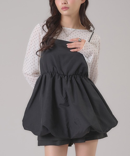 apres jour mignon(アプレジュールミニョン)の「タイ付きドットトップス(その他トップス・レディース・ブラック/オフホワイト・フリー/LARGE)」の10枚目の写真