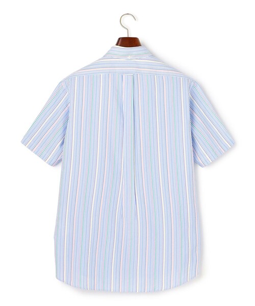 J.PRESS(ジェイプレス)の「ひんやりで品あり【吸水速乾 / 接触冷感 / 高通気性】Aero Weave クールマックスサッカー ストライプ シャツ / B.D.(シャツ/ブラウス・メンズ・グリーン系1/サックスブルー系7/ピンク系1・MEDIUM/X-LARGE/LARGE)」の16枚目の写真