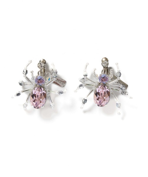 NON TOKYO(ノントーキョー)の「CRYSTAL SPIDER EARRING(イヤリング・レディース・ホワイト/グリーン/ピンク・FREE)」の9枚目の写真
