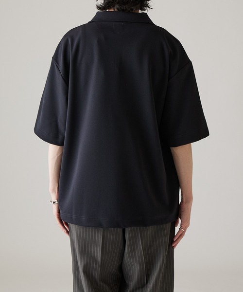 Lui's（ルイス）の「ジョーゼットハーフジップS/Sカットソー（Tシャツ/カットソー・メンズ・ネイビー/ホワイト/ブラック・FREE）」の17枚目の写真