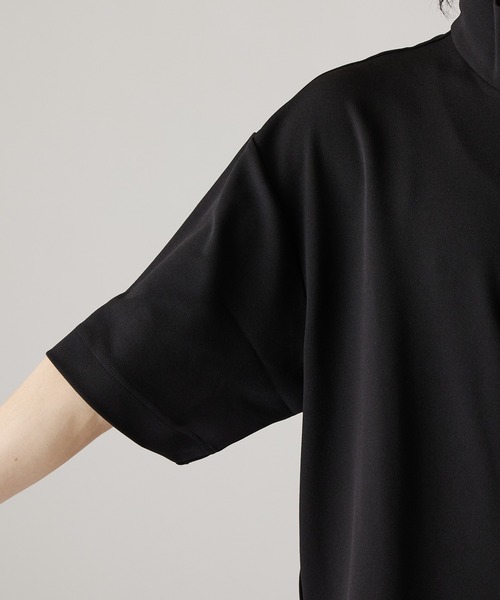 Lui's（ルイス）の「ジョーゼットハーフジップS/Sカットソー（Tシャツ/カットソー・メンズ・ネイビー/ホワイト/ブラック・FREE）」の22枚目の写真