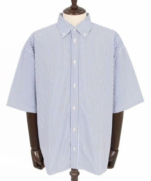THEOREM(セオレム)の「mhs2632- High Tech Stripe HS Shirt ストライプハーフスリーブシャツ(TRM-6717)(シャツ/ブラウス・メンズ・オフホワイト/ネイビー・M/L)」の13枚目の写真