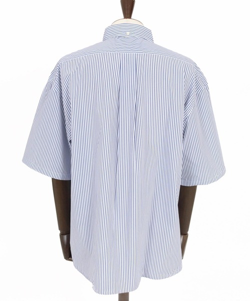 THEOREM(セオレム)の「mhs2632- High Tech Stripe HS Shirt ストライプハーフスリーブシャツ(TRM-6717)(シャツ/ブラウス・メンズ・オフホワイト/ネイビー・M/L)」の14枚目の写真