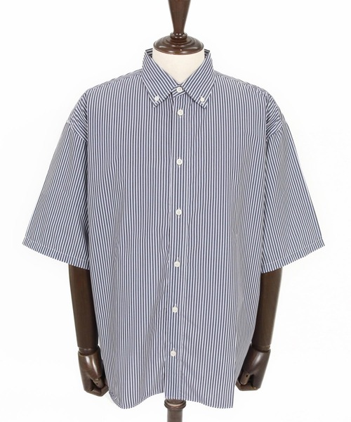 THEOREM(セオレム)の「mhs2632- High Tech Stripe HS Shirt ストライプハーフスリーブシャツ(TRM-6717)(シャツ/ブラウス・メンズ・オフホワイト/ネイビー・M/L)」の16枚目の写真