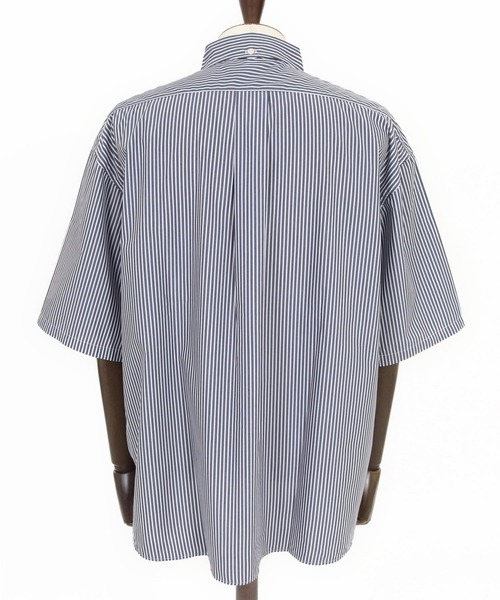 THEOREM(セオレム)の「mhs2632- High Tech Stripe HS Shirt ストライプハーフスリーブシャツ(TRM-6717)(シャツ/ブラウス・メンズ・オフホワイト/ネイビー・M/L)」の17枚目の写真