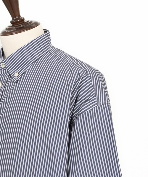 THEOREM(セオレム)の「mhs2632- High Tech Stripe HS Shirt ストライプハーフスリーブシャツ(TRM-6717)(シャツ/ブラウス・メンズ・オフホワイト/ネイビー・M/L)」の19枚目の写真