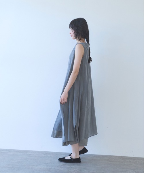 yuni(ユニ )の「△C/Si layerd one-piece(ワンピース・レディース・チャコールグレー/ピンク/カーキ・FREE)」の21枚目の写真
