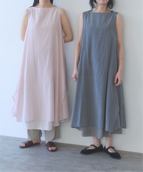 yuni(ユニ )の「△C/Si layerd one-piece(ワンピース・レディース・チャコールグレー/ピンク/カーキ・FREE)」の5枚目の写真