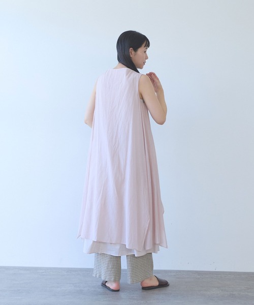yuni(ユニ )の「△C/Si layerd one-piece(ワンピース・レディース・チャコールグレー/ピンク/カーキ・FREE)」の10枚目の写真