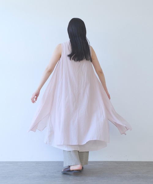 yuni(ユニ )の「△C/Si layerd one-piece(ワンピース・レディース・チャコールグレー/ピンク/カーキ・FREE)」の13枚目の写真