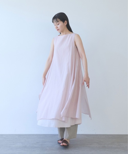 yuni(ユニ )の「△C/Si layerd one-piece(ワンピース・レディース・チャコールグレー/ピンク/カーキ・FREE)」の15枚目の写真