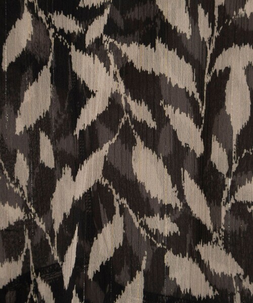 NOLLEY’S(ノーリーズ)の「【Import Fabric】ウォッシャブル楊柳リーフ柄ウエストリボンワンピース(ワンピース・レディース・グレー系その他/ブラウン系その他・38)」の19枚目の写真