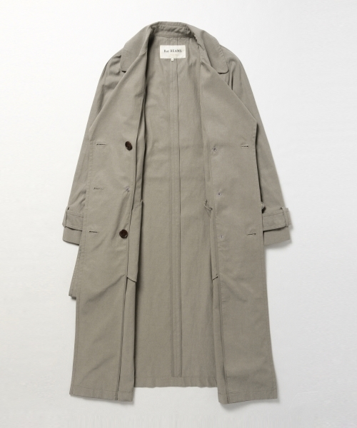 Ray BEAMS（レイビームス）の「Ray BEAMS / テンセル コットン ロング トレンチ（トレンチコート・レディース・シルバー/ブラウン系その他・1/0）」の16枚目の写真