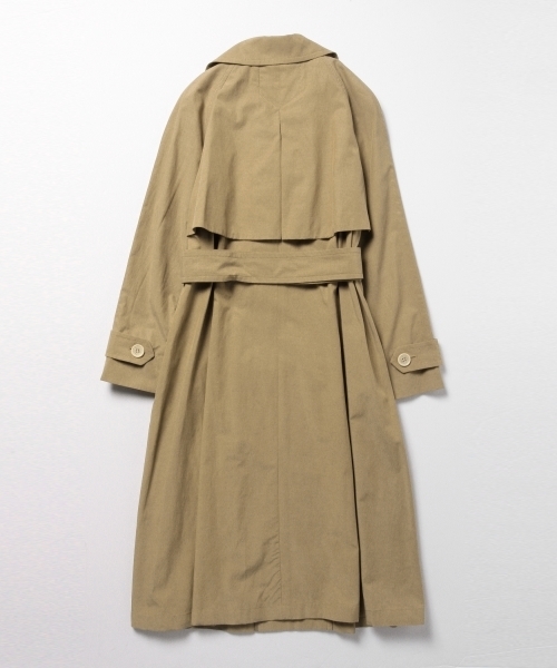 Ray BEAMS（レイビームス）の「Ray BEAMS / テンセル コットン ロング トレンチ（トレンチコート・レディース・シルバー/ブラウン系その他・1/0）」の7枚目の写真