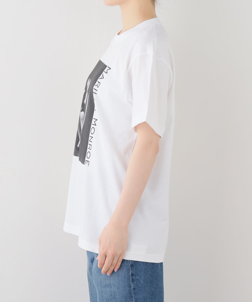 OUTDOOR PRODUCTS（アウトドアプロダクツ）の「GRS MarilynMonroe Tshirts（Tシャツ/カットソー・レディース・ホワイト・FREE）」の2枚目の写真