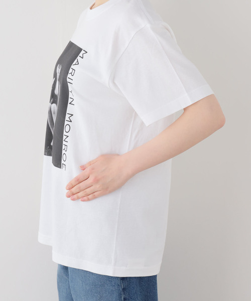 OUTDOOR PRODUCTS（アウトドアプロダクツ）の「GRS MarilynMonroe Tshirts（Tシャツ/カットソー・レディース・ホワイト・FREE）」の5枚目の写真