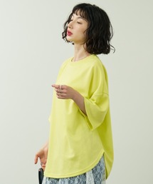 A.D.C.L.（エーディーシーエル）の「ダンボール オーバーサイズ カラー半袖Tシャツ（Tシャツ/カットソー）」
