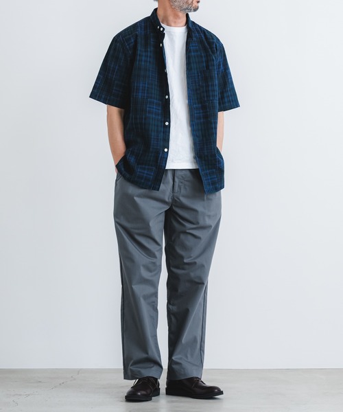 quadro(クオドロ)の「パッチワークパターンBD半袖シャツ(シャツ/ブラウス・メンズ・ブルー/レッド・MEDIUM/LARGE)」の13枚目の写真