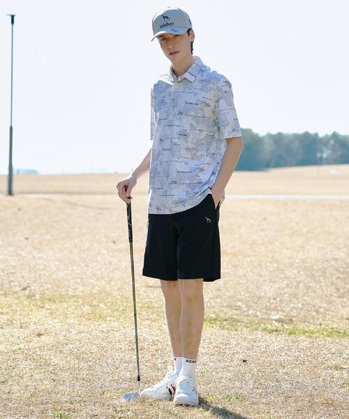 adabat(アダバット)の「【ADABAT NAVY】吸水速乾/UVカット エアロフォトリンクスプリント半袖ポロシャツ(ポロシャツ・メンズ・ライトグレー系/ネイビー系/ブルー系5・50/48/46/52)」の4枚目の写真