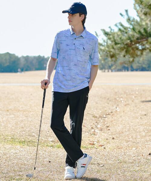 adabat(アダバット)の「【ADABAT NAVY】吸水速乾/UVカット エアロフォトリンクスプリント半袖ポロシャツ(ポロシャツ・メンズ・ライトグレー系/ネイビー系/ブルー系5・50/48/46/52)」の10枚目の写真