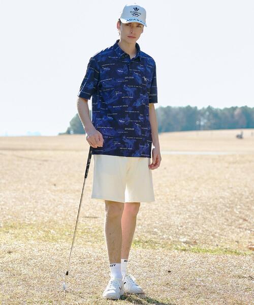 adabat(アダバット)の「【ADABAT NAVY】吸水速乾/UVカット エアロフォトリンクスプリント半袖ポロシャツ(ポロシャツ・メンズ・ライトグレー系/ネイビー系/ブルー系5・50/48/46/52)」の17枚目の写真