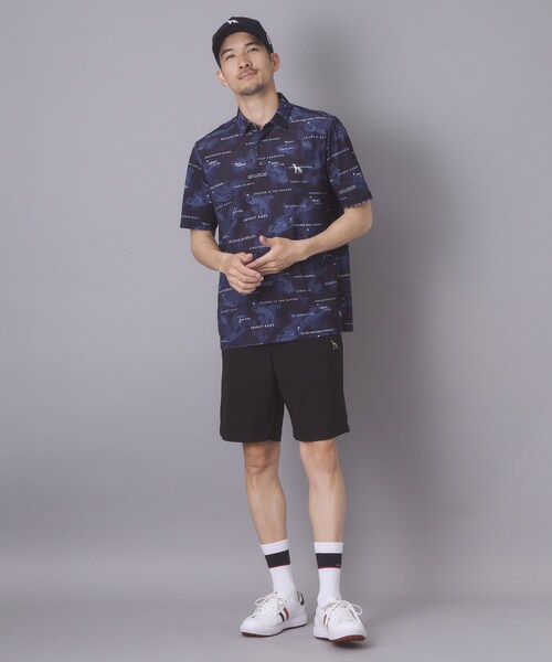 adabat(アダバット)の「【ADABAT NAVY】吸水速乾/UVカット エアロフォトリンクスプリント半袖ポロシャツ(ポロシャツ・メンズ・ライトグレー系/ネイビー系/ブルー系5・50/48/46/52)」の20枚目の写真