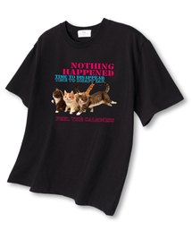 フレンドキャット オーバーサイズ 半袖Tシャツ ブラック