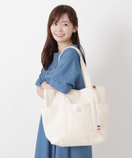 one'sterrace(ワンズテラス)の「JOUET ジョエット トリコネームキャンバストート(トートバッグ・レディース・ブラック系8/グレー系4/アイボリー系8・99)」の15枚目の写真