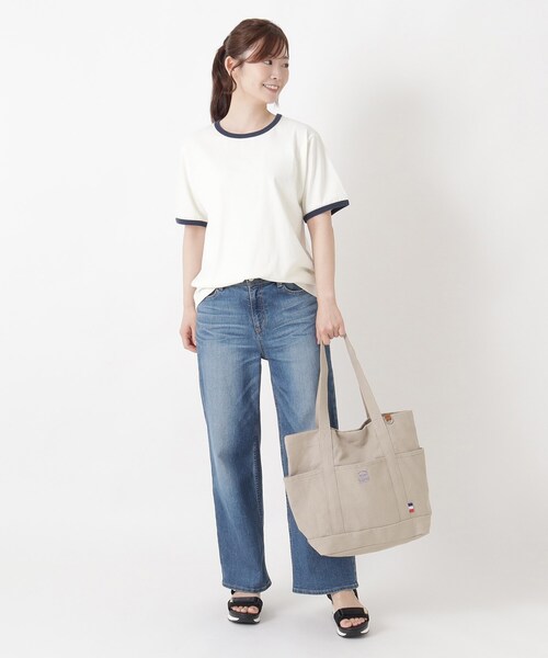 one'sterrace(ワンズテラス)の「JOUET ジョエット トリコネームキャンバストート(トートバッグ・レディース・ブラック系8/グレー系4/アイボリー系8・99)」の20枚目の写真