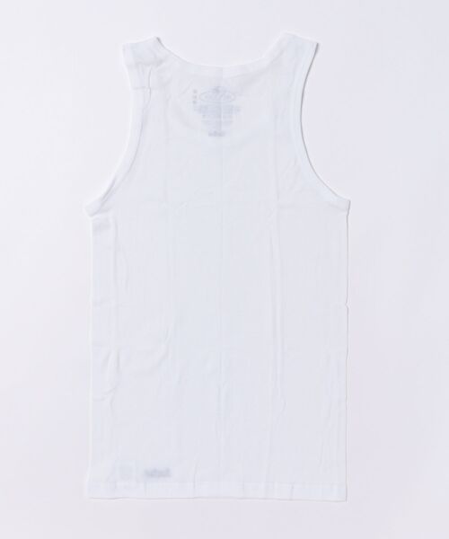 BLUE BLUE（ブルーブルー）の「FRUIT OF THE LOOM × BLUE BLUE /2パックリブタンクトップ（キャミソール・メンズ・ホワイト・M/S/XL/L）」の13枚目の写真