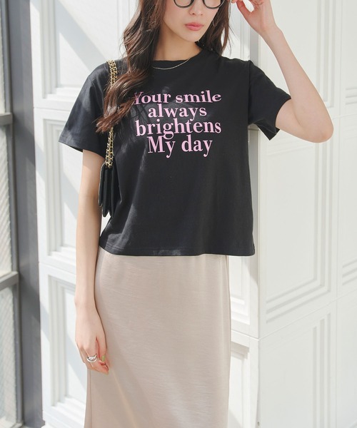 KOBE LETTUCE(コウベレタス)の「ロゴミニTシャツ(Tシャツ/カットソー・レディース・オフホワイト/グレー/ブラック・M)」の11枚目の写真